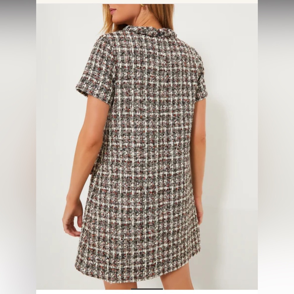 Tuckernuck Tweed Mini Dress - Red, Black, White - Picture 4 of 12